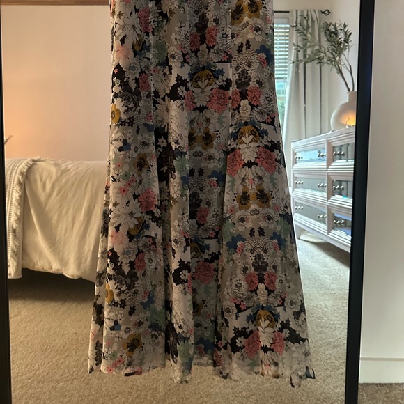 Anthro 12th St by Cynthia Vincent New Leaf Silk Maxi Cutout Dress 2 EUC - Picture 15 of 15